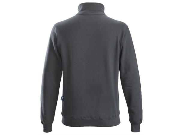 Snickers 2818 Genser m/Kort Glidelås Grå, str.S