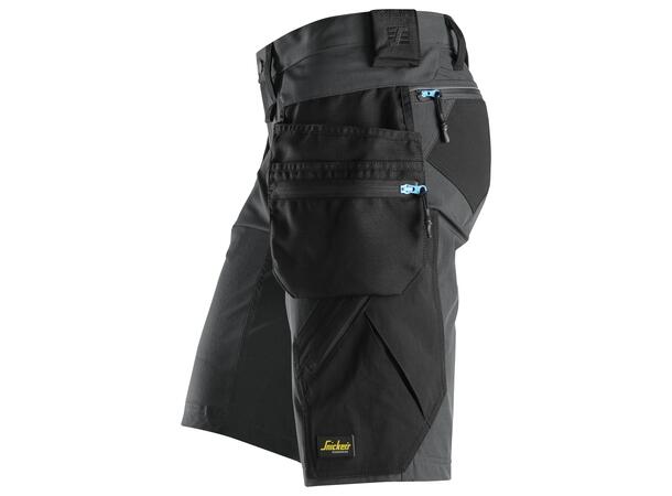 Snickers 6108 Shorts+ m/avtakbare lommer Grå/Svart, str.046