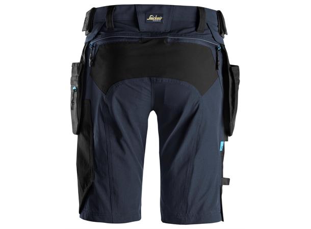 Snickers 6108 Shorts+ m/avtakbare lommer Marineblå/Svart, str.044
