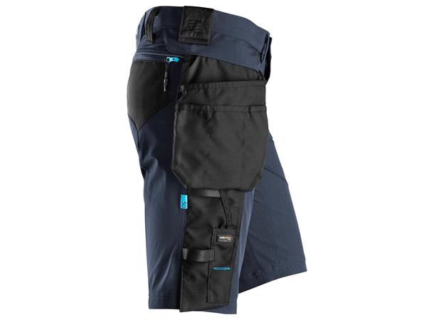 Snickers 6108 Shorts+ m/avtakbare lommer Marineblå/Svart, str.044