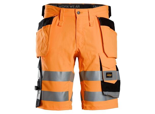 Snickers 6135 High-Vis Håndverksshorts Oransje C44