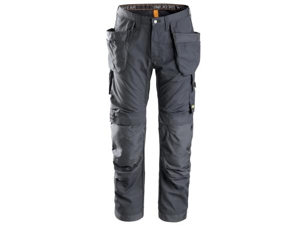 Snickers 6201 AllroundWork Arbeidsbukse Grå, str.152 m/hylsterlommer
