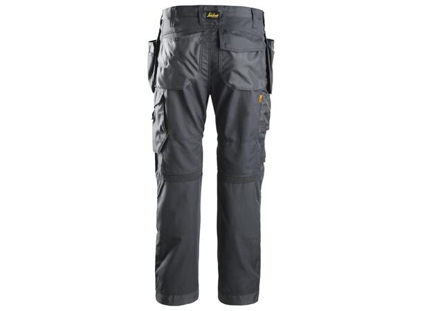 Snickers 6201 AllroundWork Arbeidsbukse Grå, str.152 m/hylsterlommer