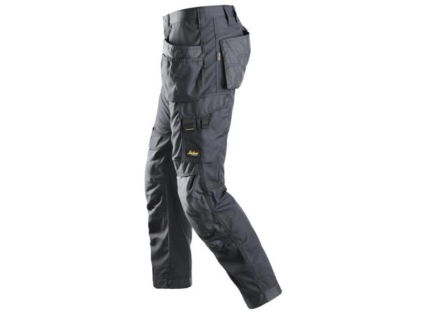 Snickers 6201 AllroundWork Arbeidsbukse Grå, str.152 m/hylsterlommer