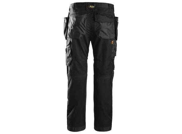 Snickers 6201 AllroundWork Arbeidsbukse Svart, str.044 m/hylsterlommer
