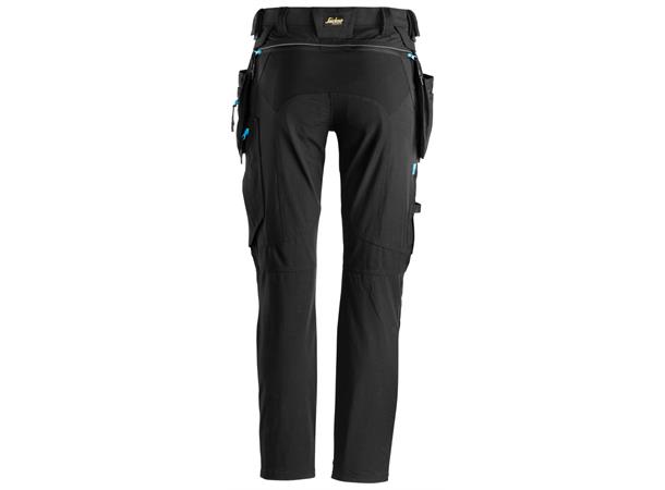 Snickers 6208 LiteWork Bukse+ Svart, str.104 avtakbare hylsterlommer