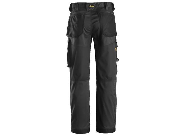 Snickers 6351 AllroundWork Arbeidsbukse Svart, str.044 Stretch, løs