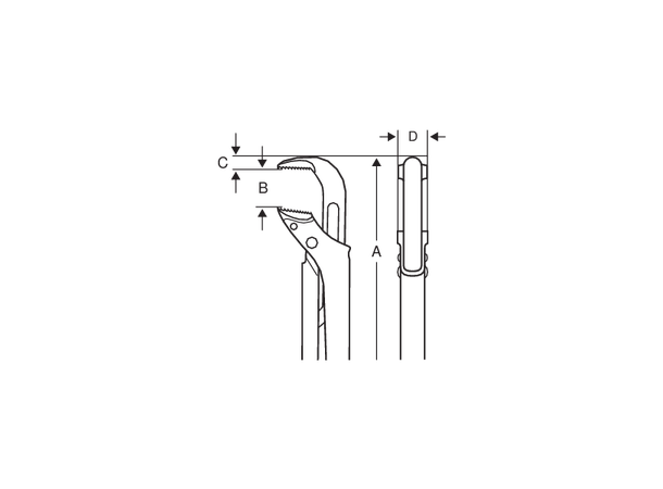 Bahco Rørtang Ergo Hurtigjustering