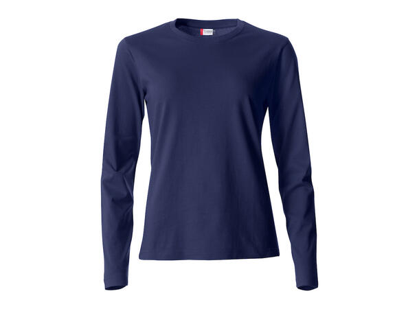 Clique Basic-T L/S Ladies Marineblå L