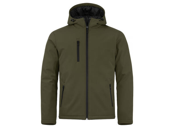 Clique Padded Hoody Softshell Mørkegrønn 3XL