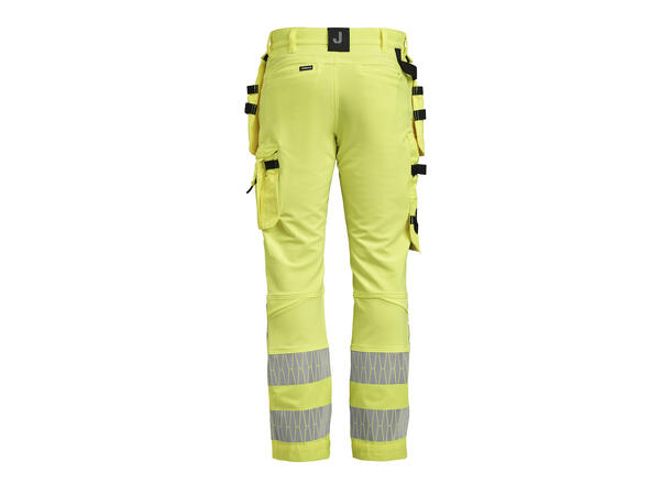Jobman Craftsman trousers stretch Hi-vis Gul/Svart C56