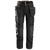 Snickers 6201 AllroundWork Arbeidsbukse Svart, str.088 m/hylsterlommer 