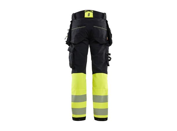 Blåkläder Varselbukse 4-veisstretch Svart/Gul D116