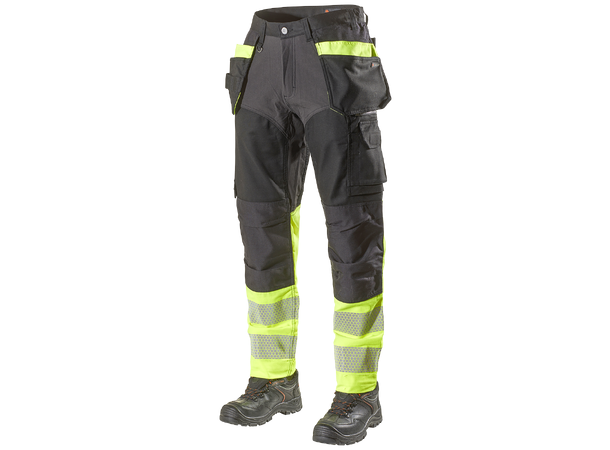 L.Brador bukse 1074PB Heavy Svart/Gul C50