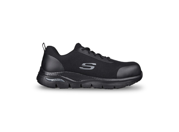 Skechers Arch Fit Ringstap SafetyShoe S3 Svart 41