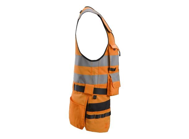 Snickers 4230 HighVis Verktøyvest HiVis Oransje/Svart XS