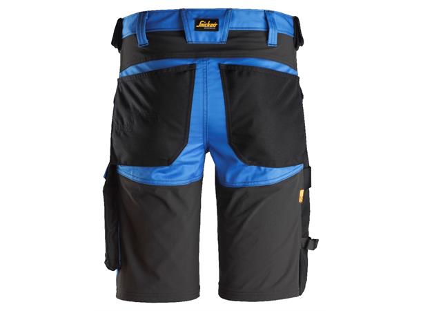 Snickers 6143 AllroundWork stretchshorts Blå/Svart, str.044, stretch