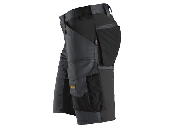 Snickers 6143 AllroundWork stretchshorts Grå/Svart, str.044, stretch
