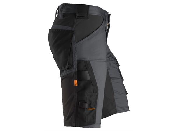 Snickers 6143 AllroundWork stretchshorts Grå/Svart, str.044, stretch