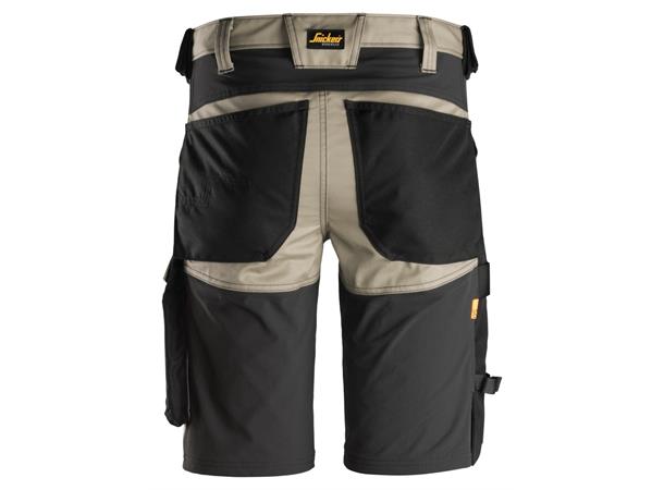 Snickers 6143 AllroundWork stretchshorts Khaki, str.044, stretch