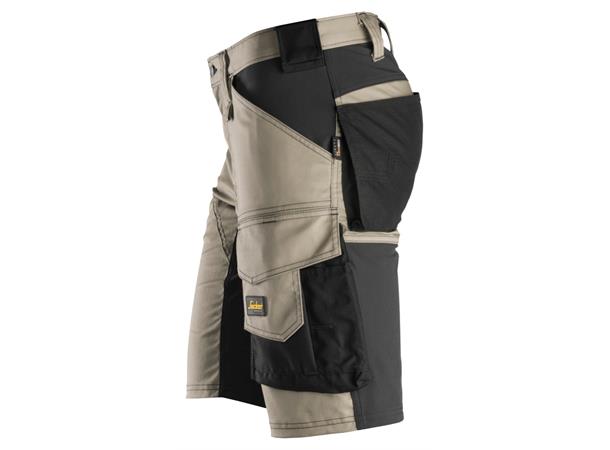 Snickers 6143 AllroundWork stretchshorts Khaki, str.044, stretch