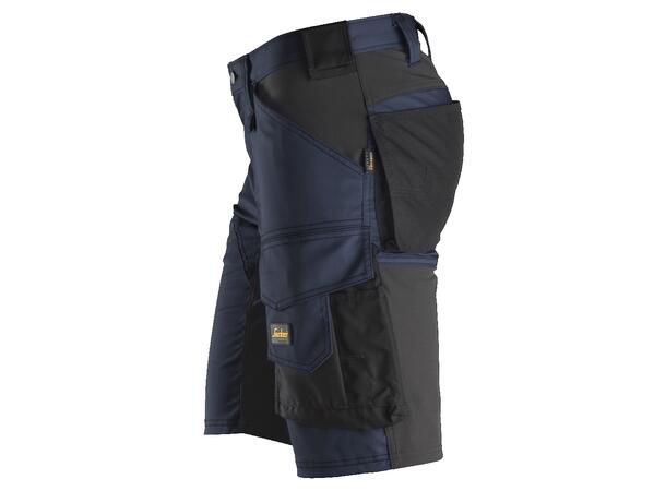 Snickers 6143 AllroundWork stretchshorts Marineblå/Svart, str.044, stretch