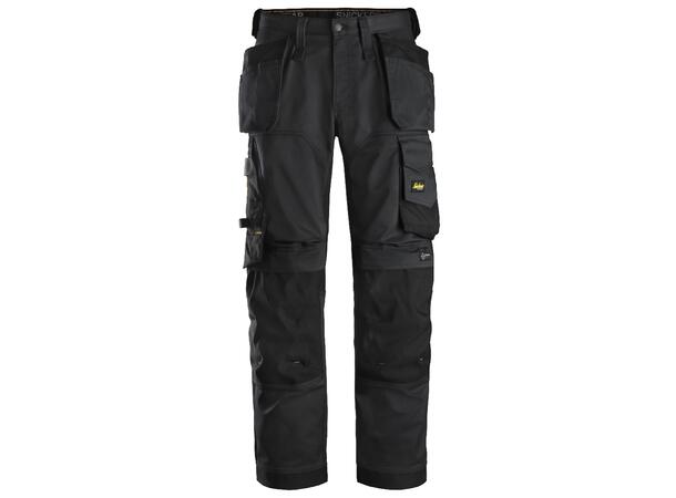 Snickers 6251 AllroundWork Arbeidsbukse Svart str.056 stretch/hylsterlommer, løs