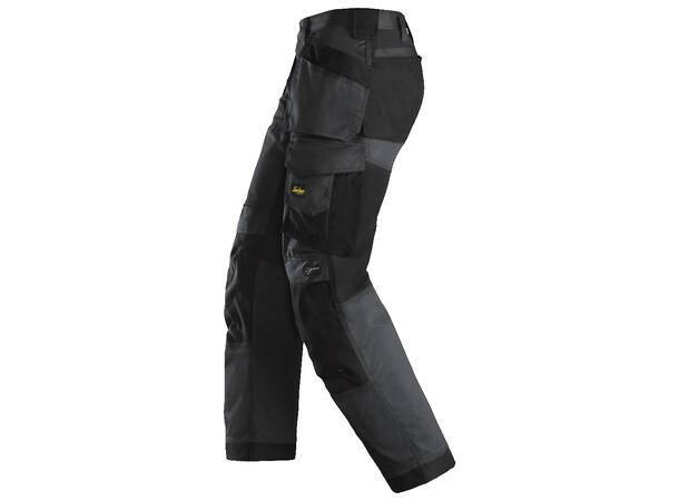 Snickers 6251 AllroundWork Arbeidsbukse Svart str.056 stretch/hylsterlommer, løs