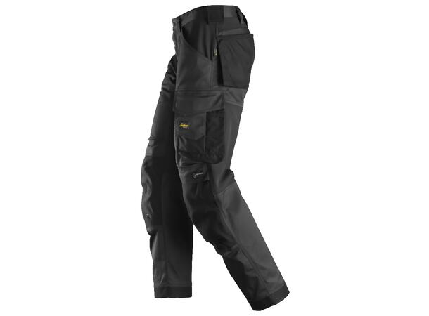 Snickers 6351 AllroundWork Arbeidsbukse Svart, str.056 Stretch, løs