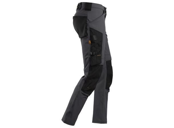 Snickers 6371 Arbeidsbukse Grå/Svart, str.044 m/full stretch