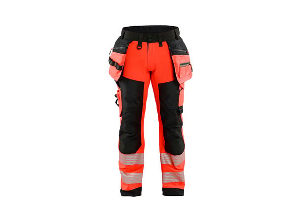 Blåkläder Varselbukse softshell HiVis Rød C44