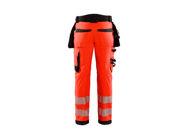 Blåkläder Varselbukse softshell HiVis Rød C44