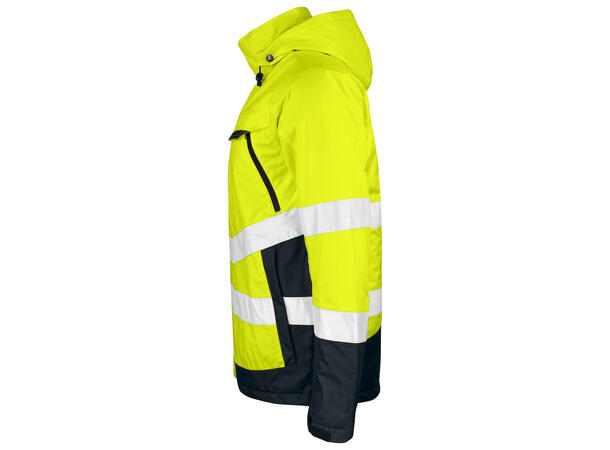 Jobman HV Vinterjakke KL 3 HiVis Gul/Svart XS