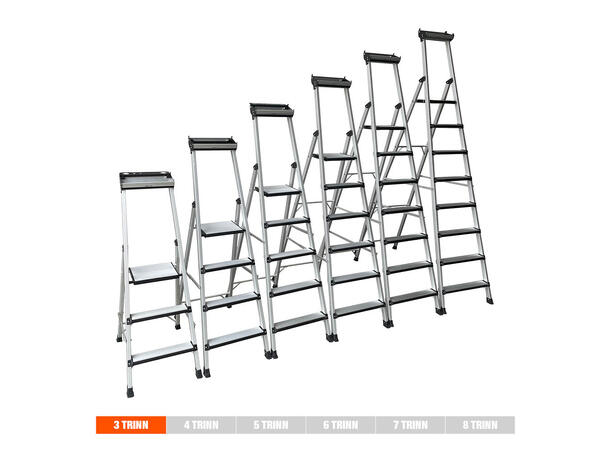 Khiment Trappestige Eloksert trinn P82-5 4 Trinn