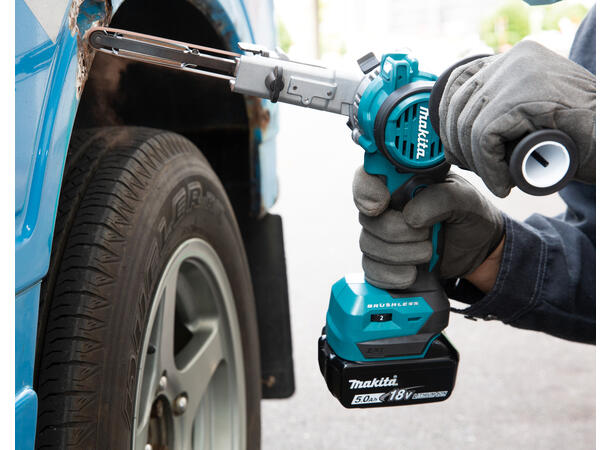 Makita Båndsliper LXT DBS180Z 18V, 600-1700 m/min, 9mm