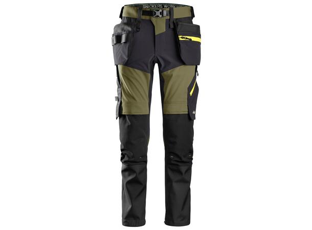 Snickers 6940 FlexiWork Håndverksbukse Khaki C54