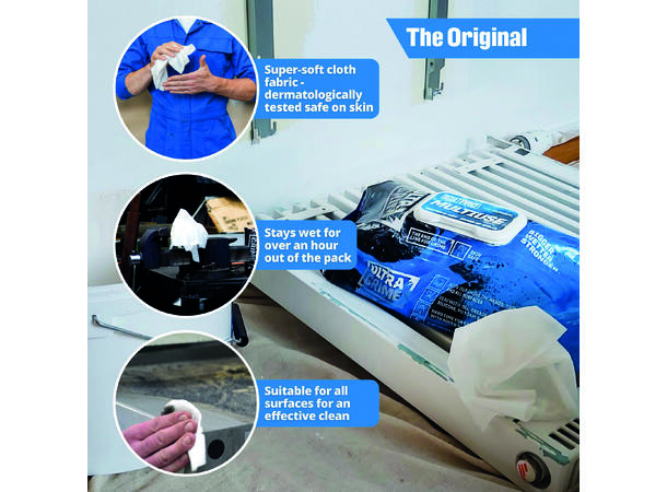 Ultra Grime PRO XXL Multiuse Clothwipes 100 Pack  Rip-top Display Box/PRO