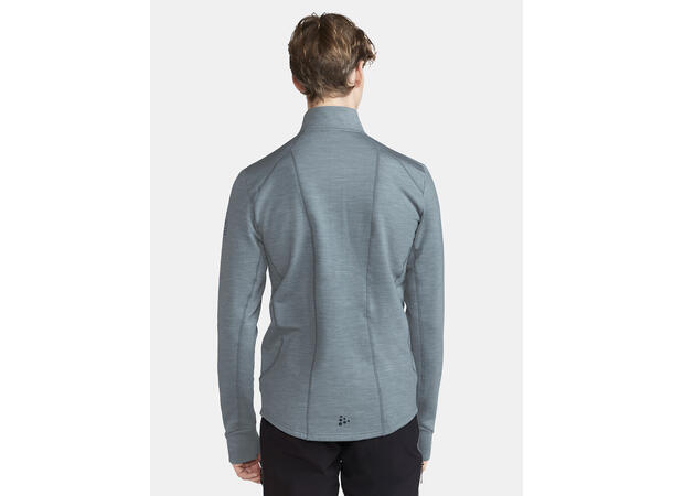 Craft PRO Explore Wool Midlayer M Blåmelert XL