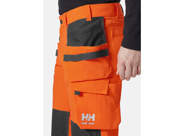Helly Hansen Alna4X Håndtverkerbukse Kl2 HiVis Oransje D88