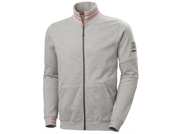 Helly Hansen Kensington genser Grå, str.2XL langermet med glidelås