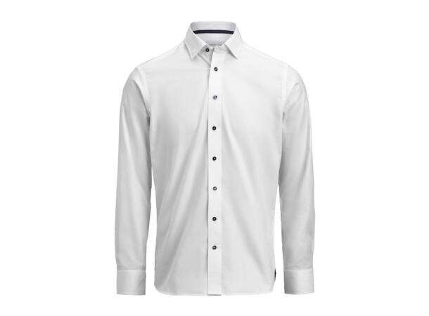 JH&Frost Yellow Bow 56 Slim Fit Hvit/Blå XS