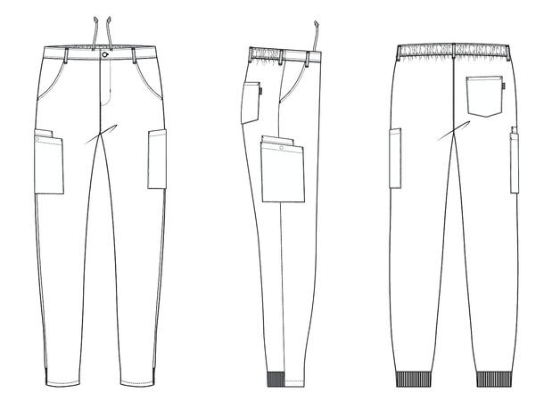 Kentaur Unisex 4-way stretch flex bukse Mørkegrå S