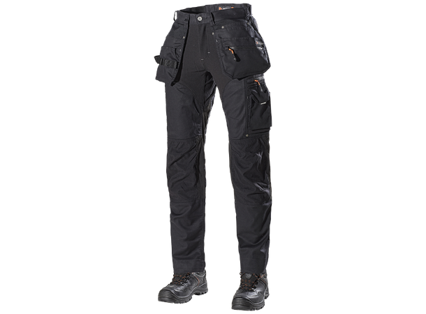 L.Brador Arbeidsbukse 1070/PB Aereo Svart C46