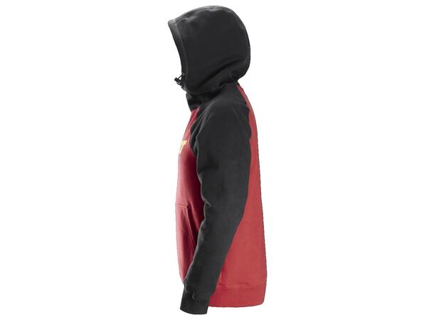 Snickers 2889 Hettegenser m/logo Rød/Svart, str.XS