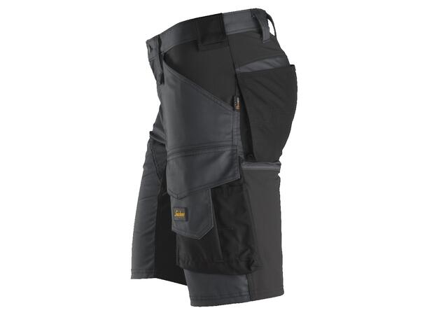 Snickers 6143 AllroundWork stretchshorts Grå/Svart, str.046, stretch