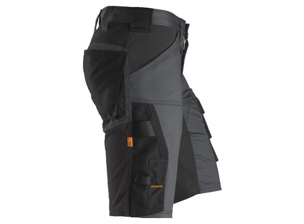 Snickers 6143 AllroundWork stretchshorts Grå/Svart, str.046, stretch