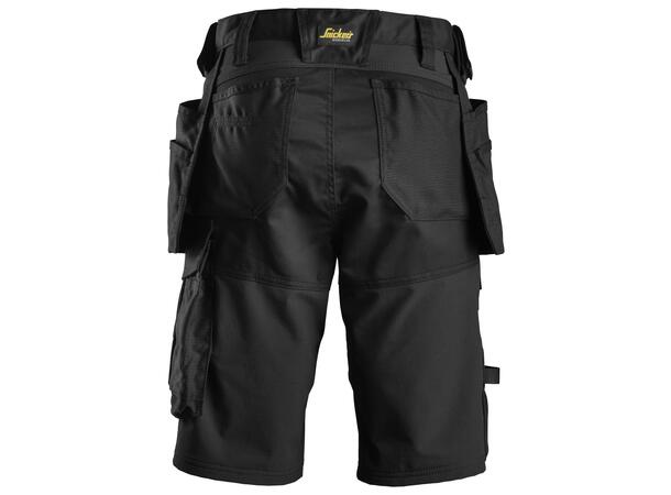 Snickers 6147 AllroundWork DameShorts Svart C44