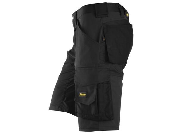 Snickers 6153 AllroundWork stretchshorts Svart, str.052