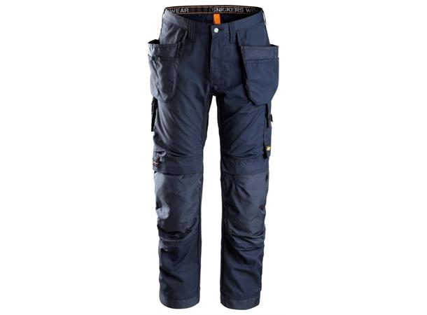 Snickers 6201 AllroundWork Arbeidsbukse Marineblå, str.120 m/hylsterlommer
