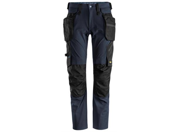 Snickers 6208 LiteWork Bukse+ Marineblå/Svart str.104 avtakbare lommer